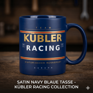 Satin Navy Blaue Keramik-Tasse